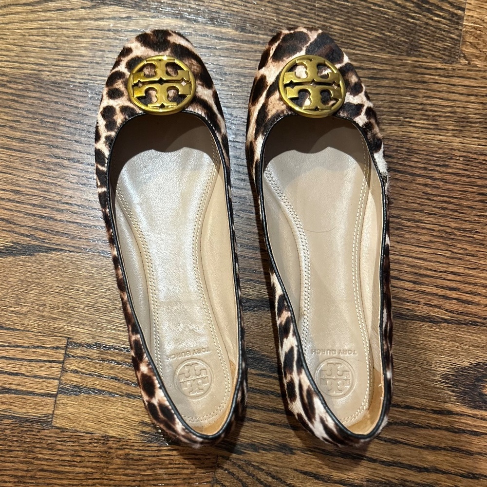 Cheetah Print Tory Burch Flats - Picture 3 of 4